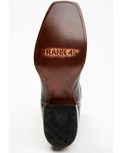 RANK 45 Men's Saloon Western Boots - Square Toe, Black Cherry, hi-res
