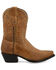 Image #2 - Black Star Women's CellSole Studded Leather Western Boots - Snip Toe, Brown, hi-res