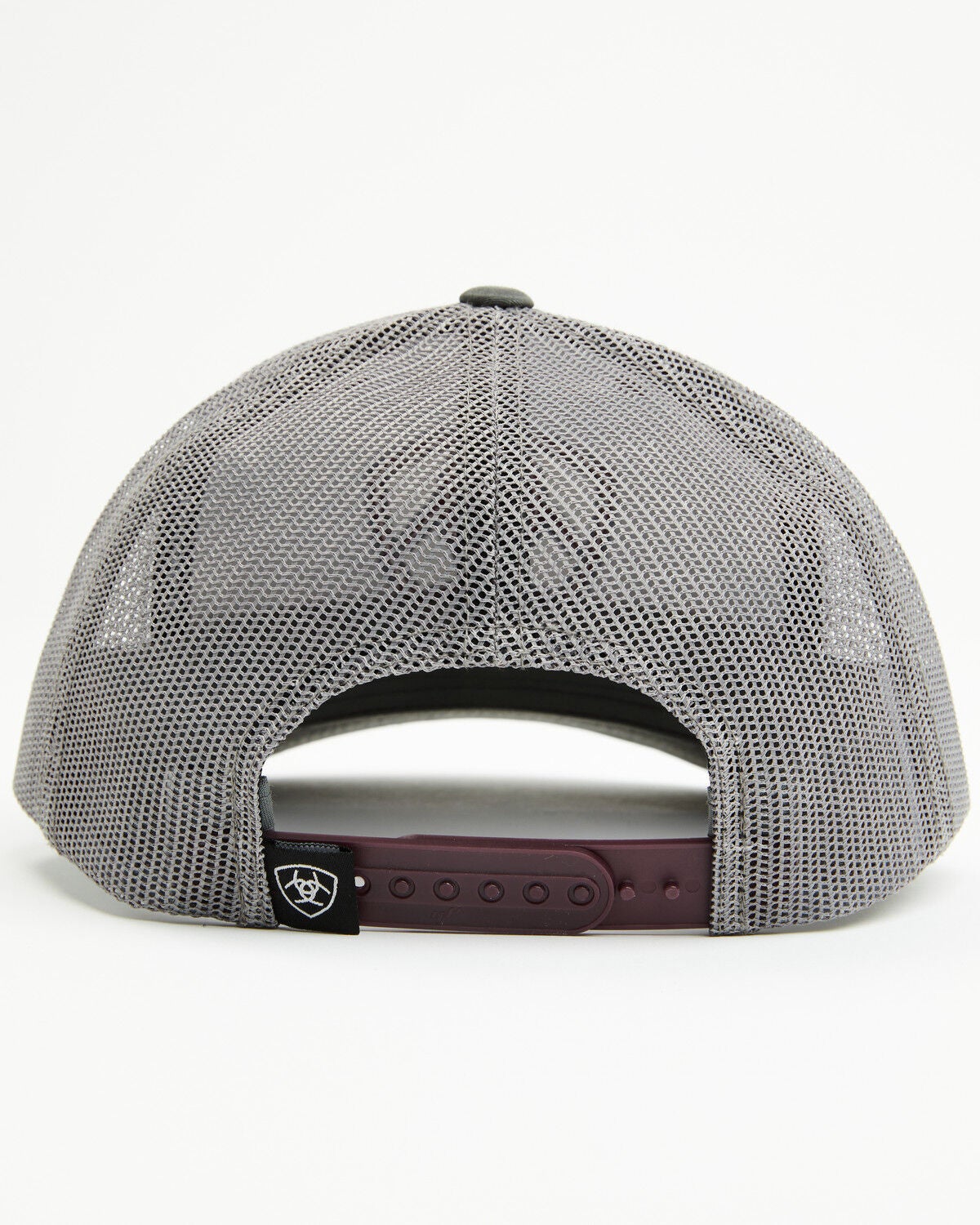 Image #3 - Ariat Men's Shield Logo Ball Cap, Maroon, hi-res