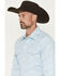 Image #2 - Wrangler Retro Men's Geo Print Long Sleeve Snap Western Shirt, Blue, hi-res