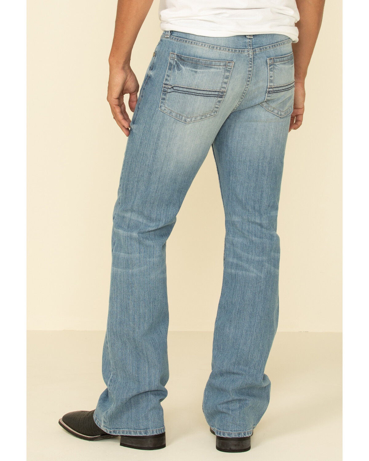 Cody James Men's Hamshackle Wash Duke Relaxed Bootcut Stretch Denim Jeans, Blue, hi-res