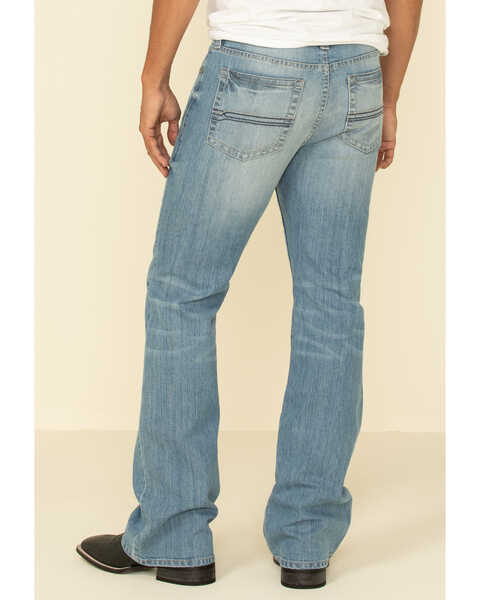 Cody James Men's Hamshackle Light Wash Relaxed Bootcut Stretch Denim Jeans, Blue, hi-res