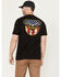 Image #1 - Thorogood Men's Eagle Shield Short Sleeve Pocket Work T-Shirt, Black, hi-res