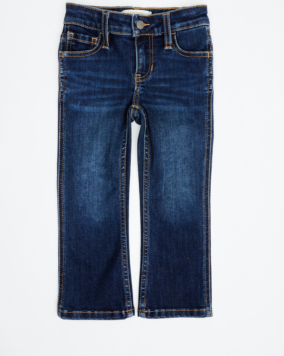 Image #3 - Shyanne Toddler Girls' Dark Wash Stretch Bootcut Riding Jeans, Dark Wash, hi-res