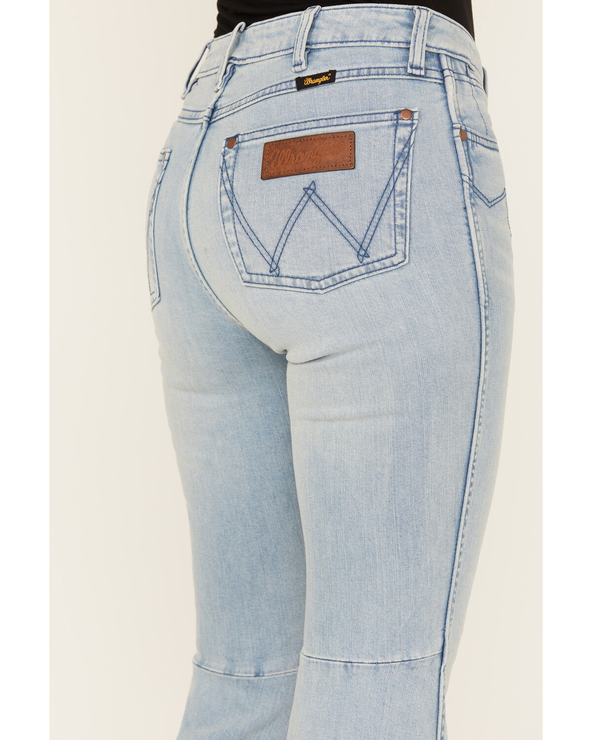 Image #4 - Wrangler Retro Women's Light Wash Embroidered High Rise Flare Jeans, , hi-res