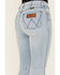 Wrangler Retro Women's Light Wash Embroidered High Rise Flare Jeans , Light Wash, hi-res
