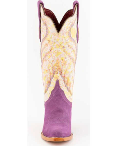 Image #4 - Ferrini Women's Candy Western Boots - Snip Toe, Purple, hi-res