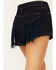 Image #4 - Idyllwind Women's Rebel McKinney Wash Fringe Back Pocket Shorts, Dark Wash, hi-res