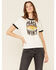 Image #1 - Wrangler Modern Women's Ivory Peace Wins Graphic Short Sleeve Ringer Tee , , hi-res