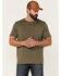 Flag & Anthem Men's Burnout Oilve Colorado Rockies Graphic Short Sleeve T-Shirt , Olive, hi-res