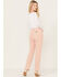 Image #3 - Rolla's Women's Peony High Rise Original Chord Straight Jeans, Pink, hi-res