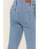 Image #4 - Shyanne Girls' Seraphina Medium Wash Blocked Flare Comfort Stretch Denim Jeans, Medium Wash, hi-res