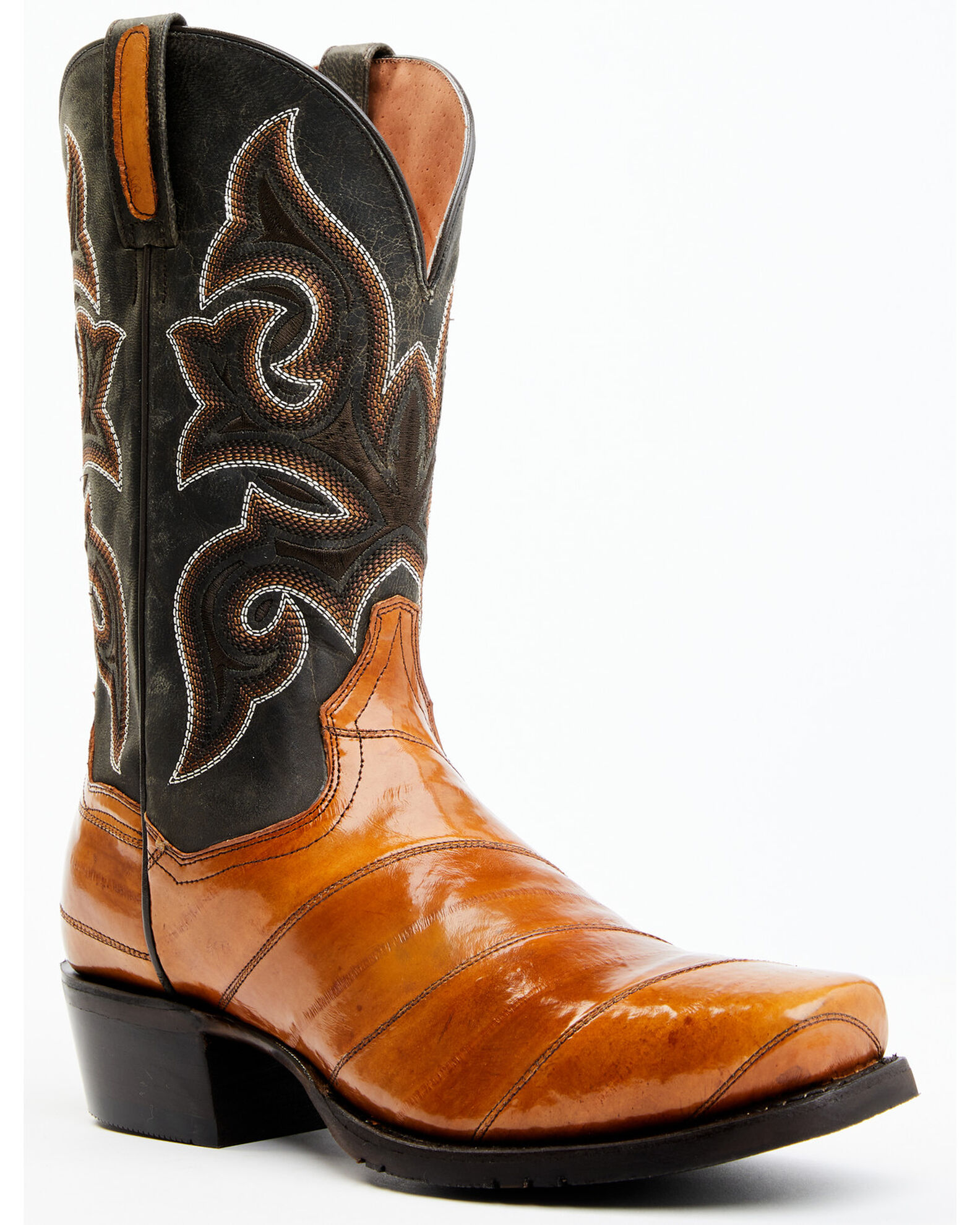 Mens eel shop skin cowboy boots