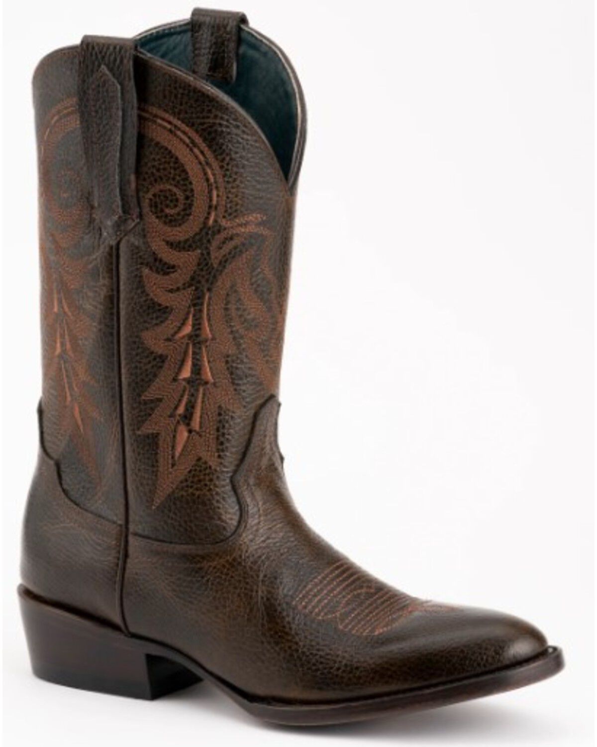 Ferrini Men's Remington Western Boots - Round Toe, Chocolate, hi-res