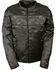 Image #1 - Milwaukee Leather Men's Reflective Skulls Textile Jacket - Big - 5X, Black, hi-res