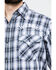 Image #4 - Jack Daniel's Men's Textured Plaid Print Short Sleeve Western Shirt, Black, hi-res