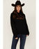 Image #1 - Goodie Two Sleeves Women's Don't Be All Hat & No Cowboy Black Graphic Hoodie, , hi-res