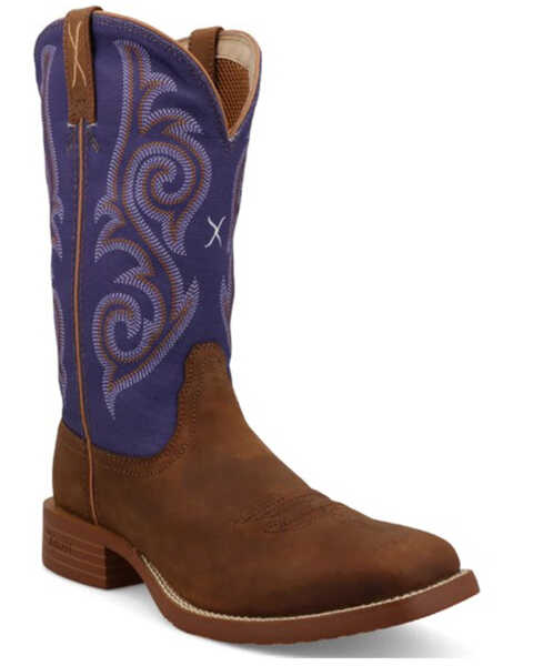 Image #1 - Twisted X Women's 11" Tech X™ Performance Western Boots - Broad Square Toe, Brown, hi-res