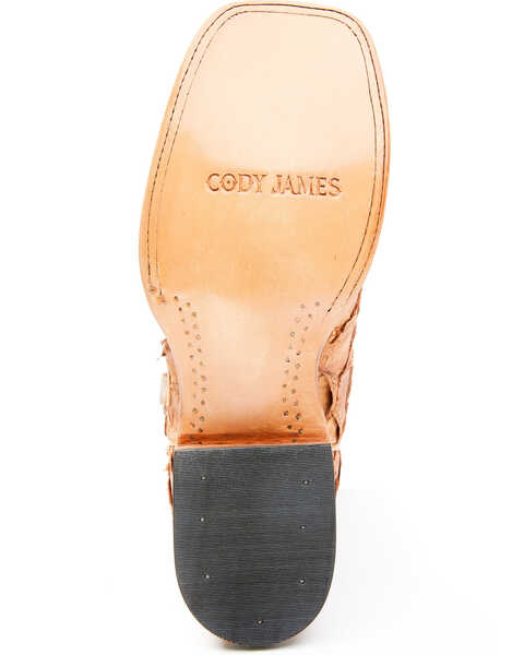 Cody James Men's Caramel Matte Pirarucu Exotic Western Boots - Broad Square Toe , Caramel, hi-res