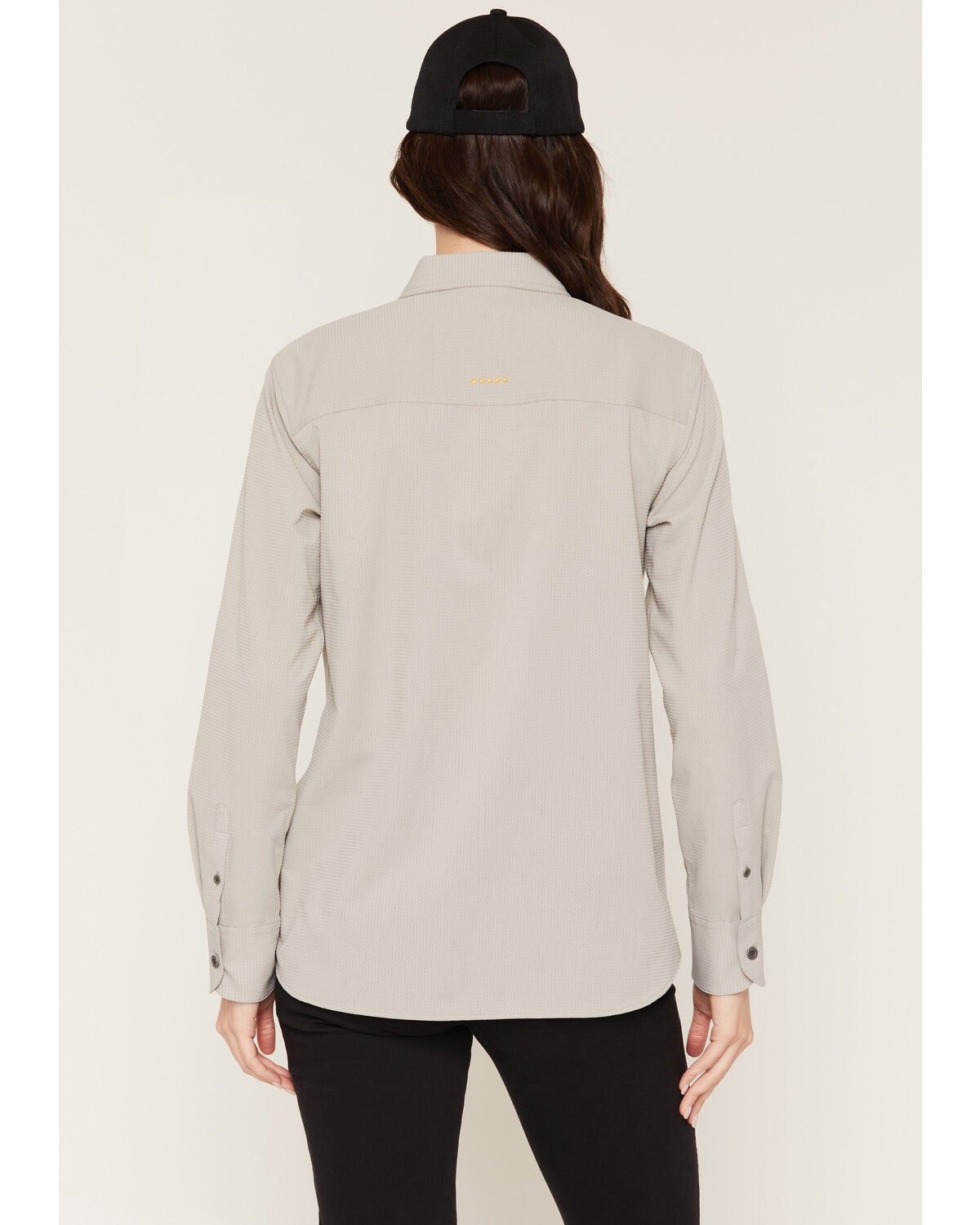 Image #4 - Ariat Women's Rebar Made Tough 360 Airflow DuraStretch Long Sleeve Button-Down Work Shirt, Light Grey, hi-res
