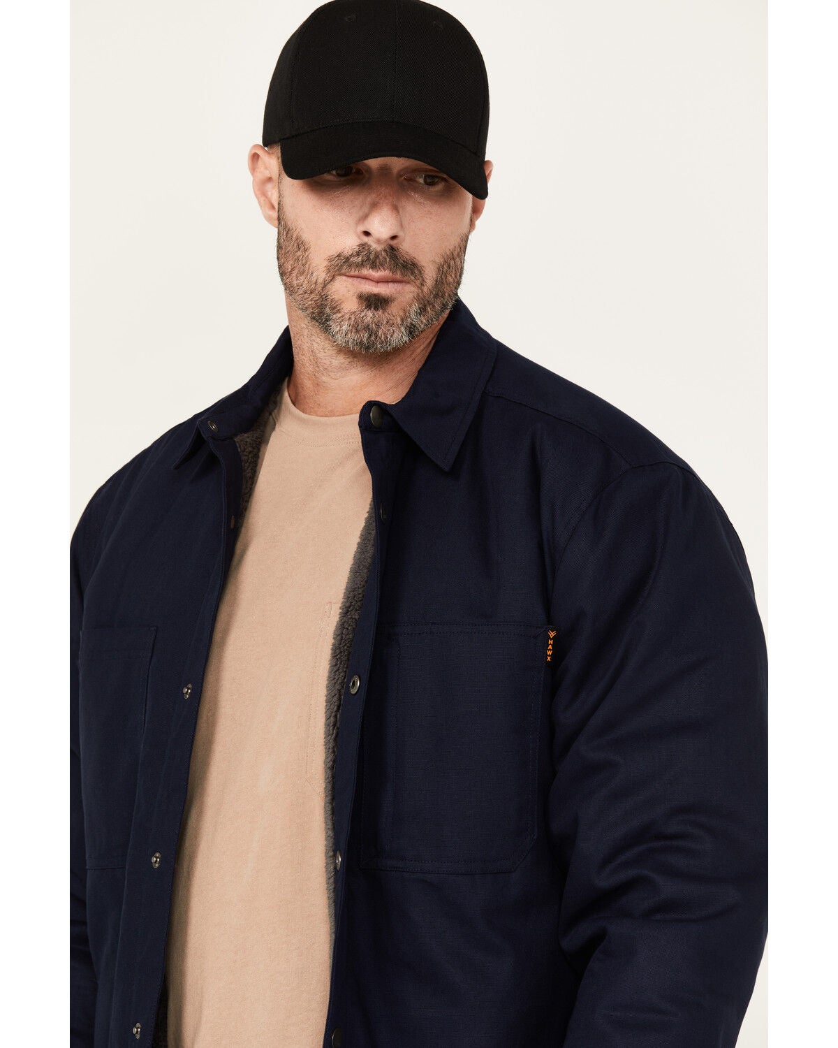 Hawx Men's Oakdale Sherpa Lined Waxed Shirt Jacket | Sheplers