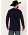 Image #4 - RANK 45® Men's Southwestern Print Long Sleeve Graphic T-Shirt, Navy, hi-res