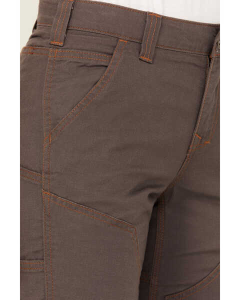 Image #2 - Dovetail Workwear Women's FR Mid Rise Britt Utility Canvas Pants, Grey, hi-res
