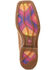 Ariat Women's Ridgeback Western Performance Boots - Broad Square Toe, Brown, hi-res