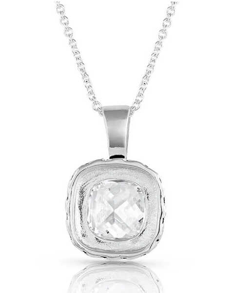 Image #2 - Montana Silversmiths Women's Silver Western Delight Crystal Necklace, Silver, hi-res