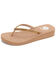 Image #1 - Yellow Box Women's Jello Rhinestone Sandals, Tan, hi-res