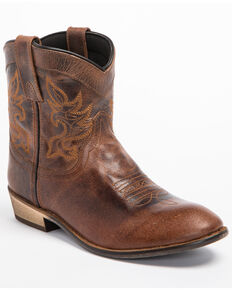 Dingo Women's Willie Cowgirl Boots - Round Toe, Brown, hi-res