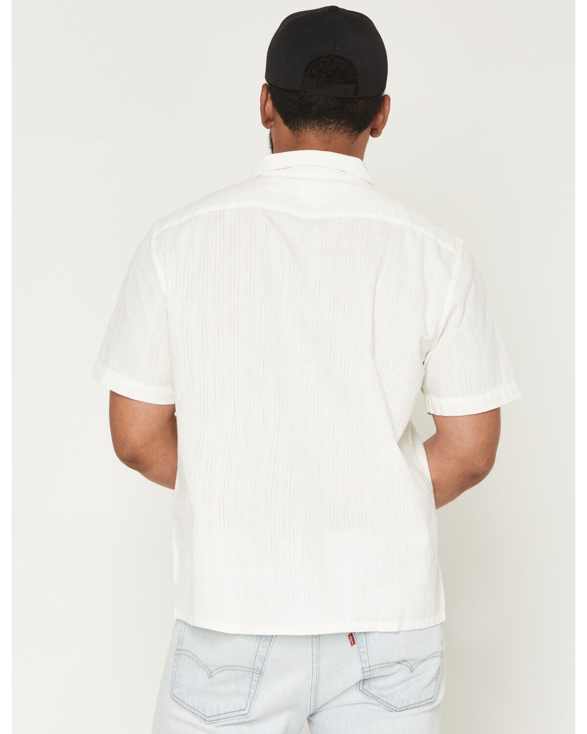 Image #4 - Levi's Men's Classic Camper Short Sleeve Button-Down Western Shirt, Off White, hi-res