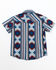 Image #3 - Cody James Toddler Boys' Southwestern Striped Short Sleeve Snap Western Shirt, , hi-res