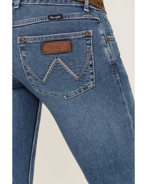 Image #4 - Wrangler Retro Women's Sadie Medium Wash Low Rise Stretch Bootcut Jeans , Medium Wash, hi-res