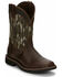 Image #1 - Justin Men's Trekker Waterproof Western Work Boots - Soft Toe, Brown, hi-res