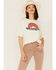 Image #1 - Wrangler Women's Logo Girlfriend Tee, Ivory, hi-res