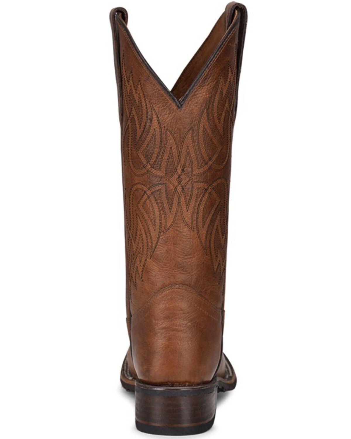 Image #4 - Circle G Women's Embroidered Leather Western Boots - Broad Square Toe, Tan, hi-res