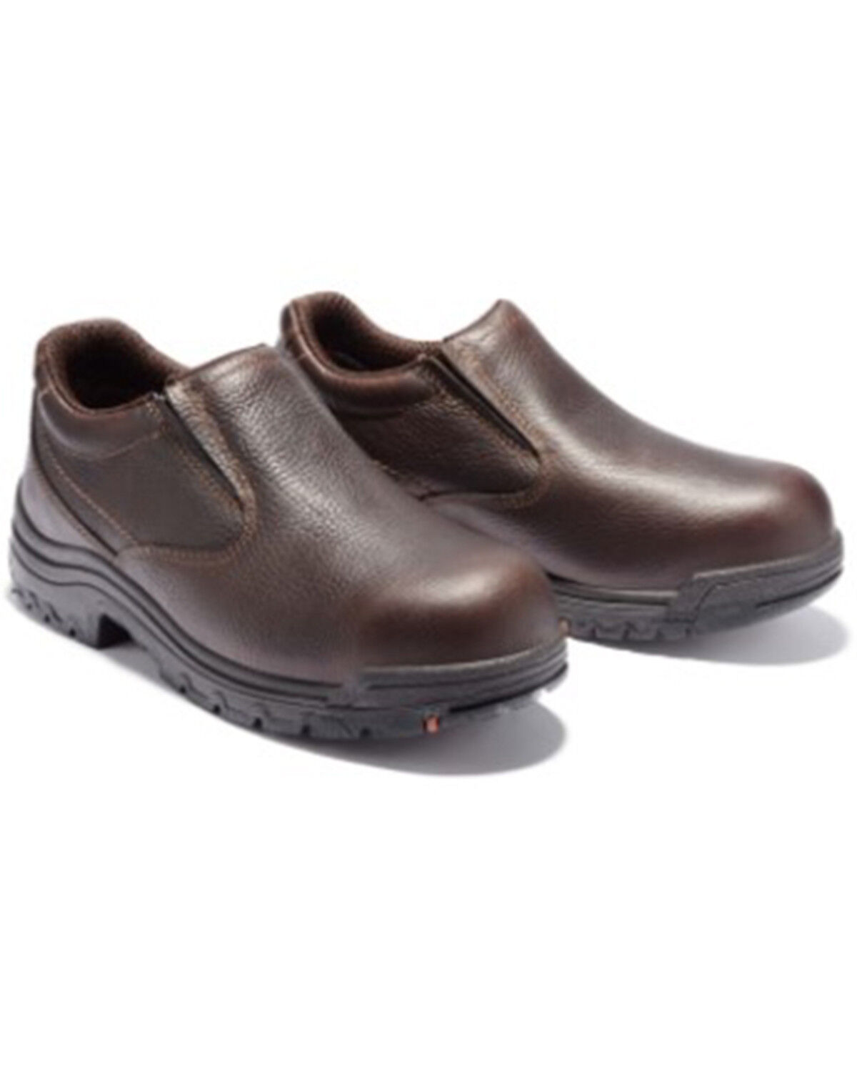 Image #1 - Timberland Pro Men's Slip-On Work Shoes - Steel Toe, Brown, hi-res