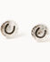 Image #5 - Shyanne Women's Hoop Rodeo Sunset Earring Set - 5 Piece, Silver, hi-res