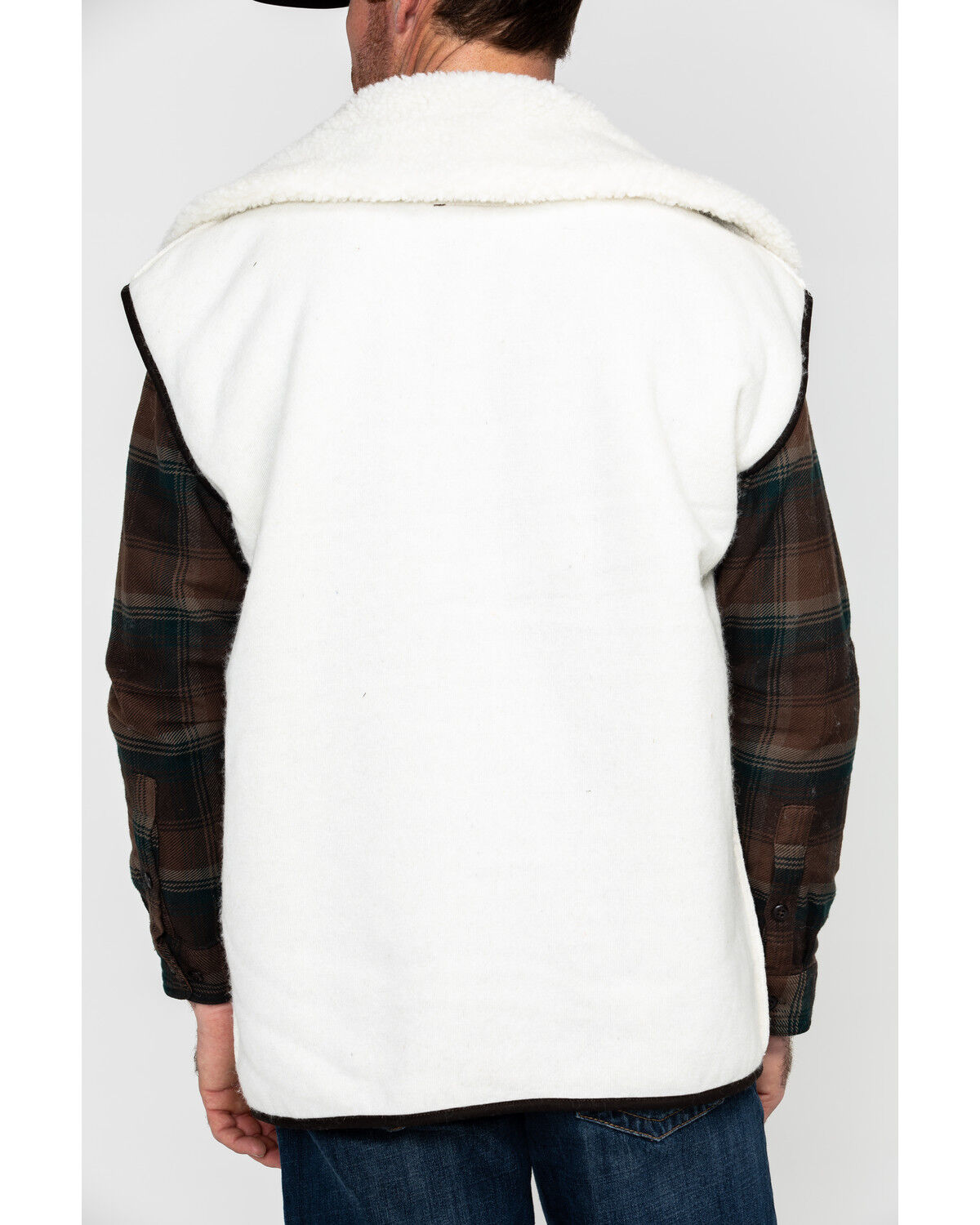 Image #2 - Outback Trading Co Men's Wool Drover Liner Vest, Natural, hi-res
