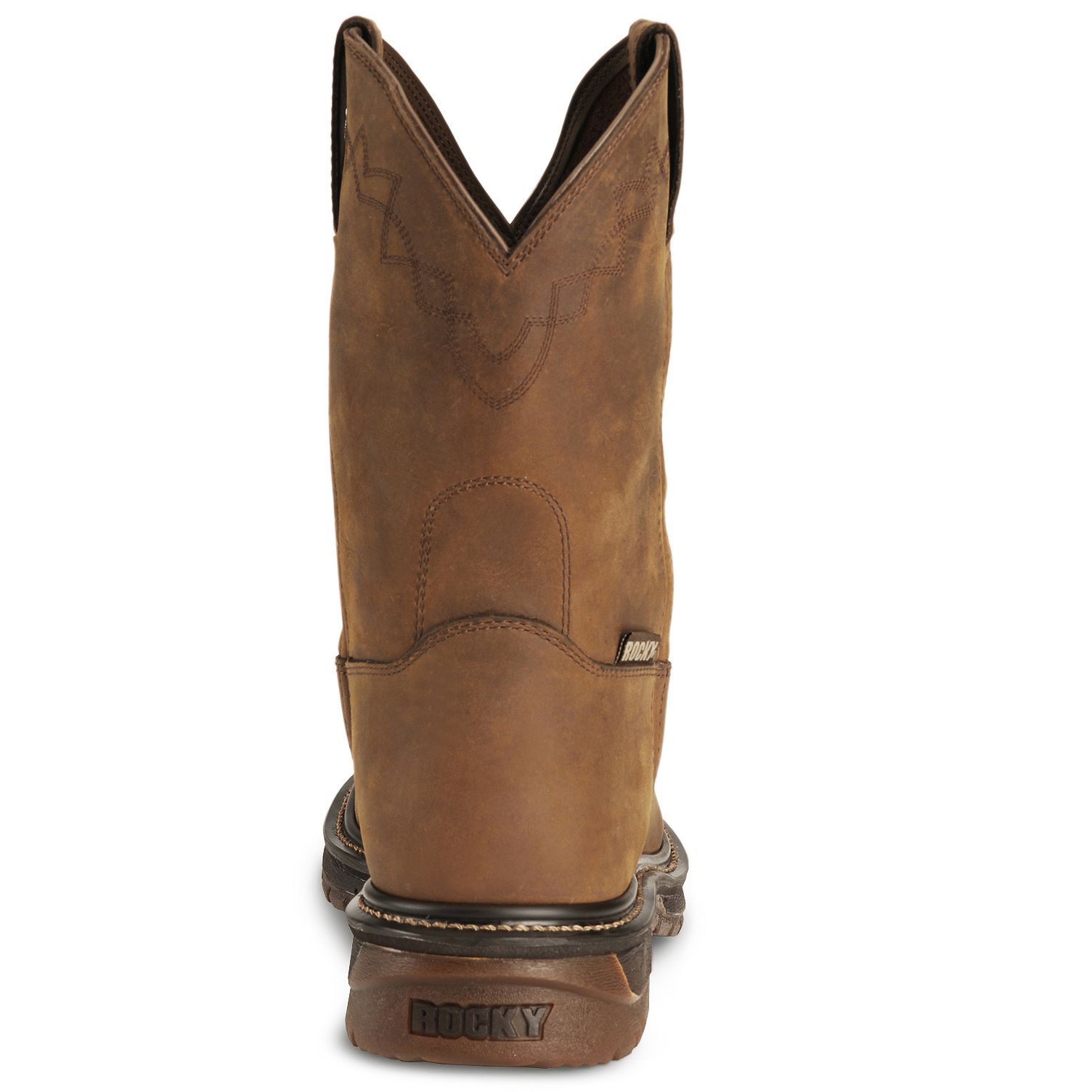 rocky ride round toe roper boots