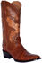 Image #1 - Ferrini Men's Stallion Alligator Belly Exotic Western Boots - Broad Square Toe, Cognac, hi-res