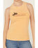 Image #3 - Idyllwind Women's Locals Only Graphic Ribbed Tank, Medium Yellow, hi-res