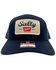 Image #2 - Salty Rodeo Men's The 12 OZ Recreation Logo Patch Mesh-Back Trucker Cap, Black, hi-res