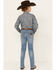 Image #3 - Wrangler Boys' Medium Wash Roughhouse Slim Straight Jeans - Big, Medium Wash, hi-res
