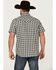 Image #4 - Moonshine Spirit Men's Classic Plaid Print Short Sleeve Snap Western Shirt, Black, hi-res