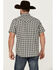 Image #4 - Moonshine Spirit Men's Classic Plaid Print Short Sleeve Snap Western Shirt , Black, hi-res
