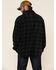 Outback Trading Co Men's Big Plaid Print Long Sleeve Western Flannel Shirt , Charcoal, hi-res