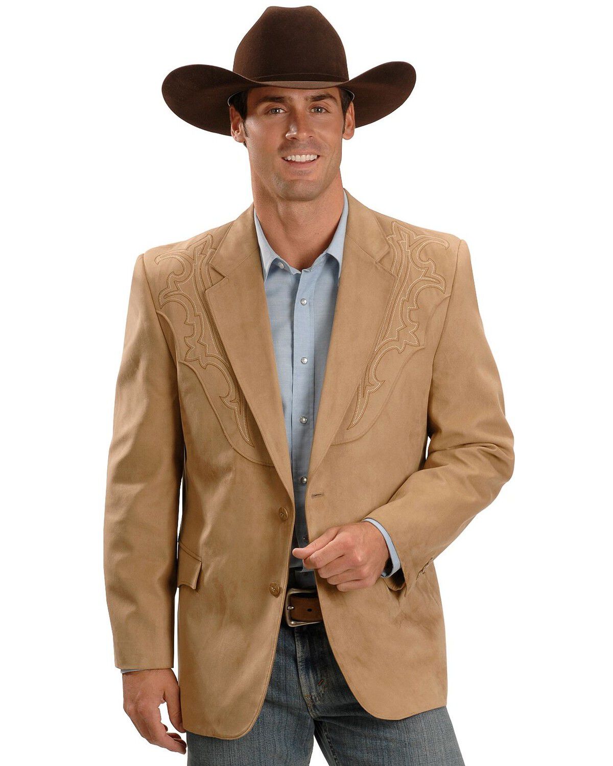 Circle S Men's Galveston Sportcoat - Reg, Tall, Tan, hi-res