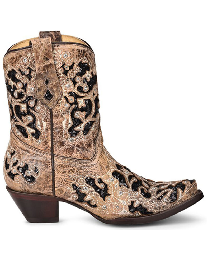snip toe western booties